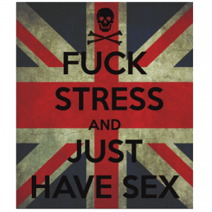 Наклейка Fuck stress have sex